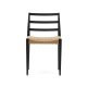 KAVE HOME Analy spisestuestol - naturlig tau og svart eik