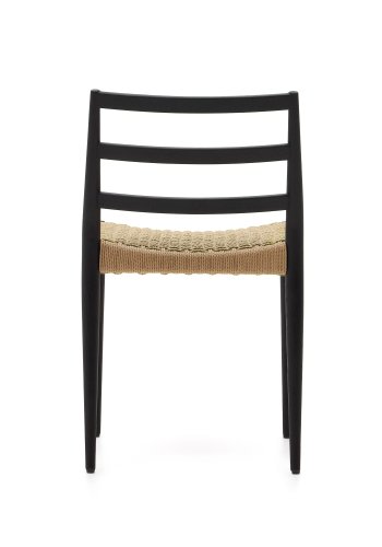 KAVE HOME Analy spisestuestol - naturlig tau og svart eik