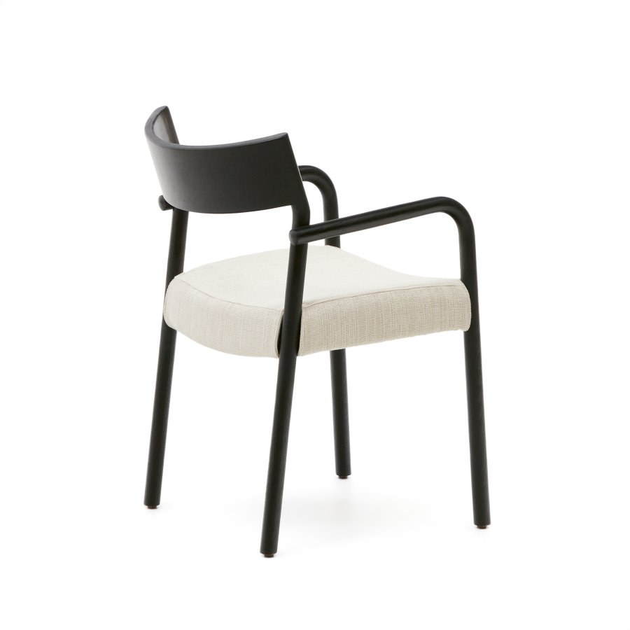 KAVE HOME Falconera stol med avtakbart trekk i heltre eik med sort finish FSC Mix Credit