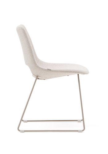 KAVE HOME Zahara stol i beige med stlben i beige utfrelse