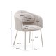 KAVE HOME Minda-stol i tykk beige chenille og stlben i beige utfrelse, FSC Mix Credit