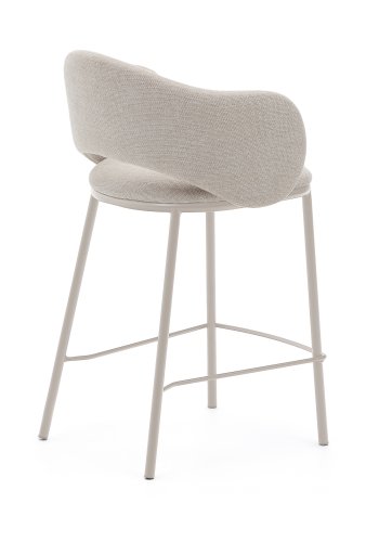 KAVE HOME Maina krakk i beige chenille og stlben i beige utfrelse, FSC Mix Credit, 65 cm