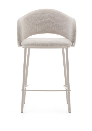 KAVE HOME Maina krakk i beige chenille og stlben i beige utfrelse, FSC Mix Credit, 65 cm