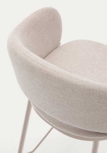 KAVE HOME Maina krakk i beige chenille og stlben i beige utfrelse, FSC Mix Credit, 65 cm