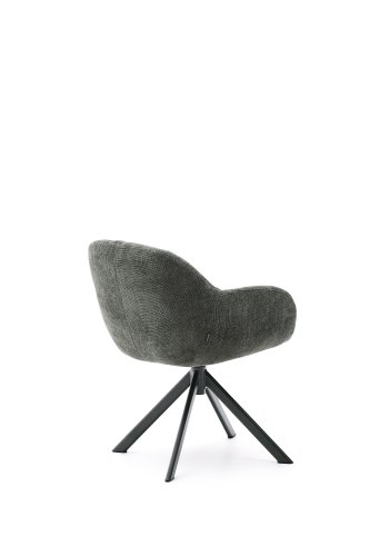 KAVE HOME Dorina svingstol i grnn chenille og stlben i grnn utfrelse