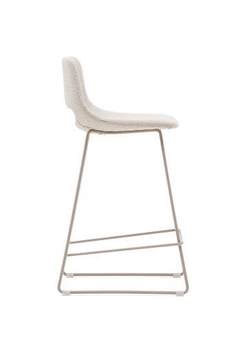 KAVE HOME Zahara beige krakk med stl i beige utfrelse, hyde 65 cm