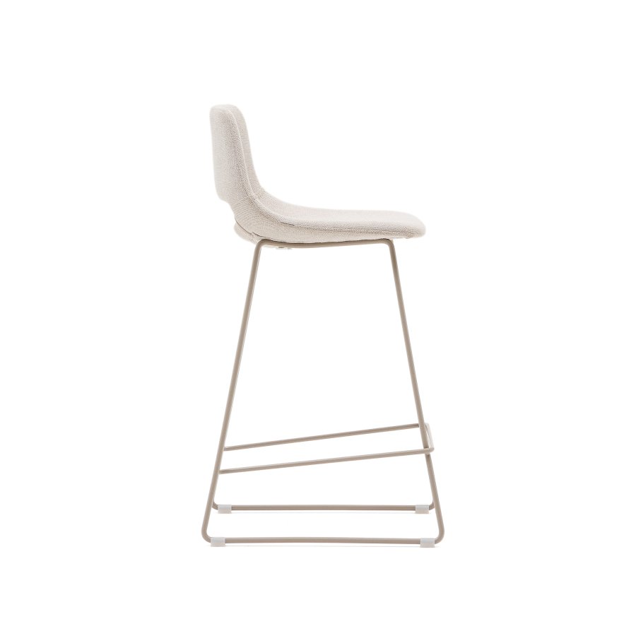 KAVE HOME Zahara beige krakk med stl i beige utfrelse, hyde 65 cm