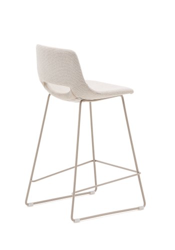 KAVE HOME Zahara beige krakk med stl i beige utfrelse, hyde 65 cm
