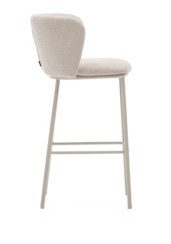 KAVE HOME Ciselia krakk i beige chenille og beige stl, hyde 75 cm, FSC Mix Credit