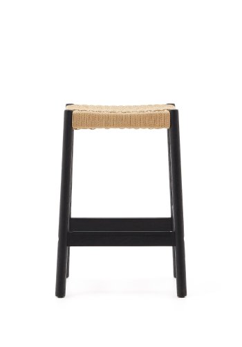 KAVE HOME Yalia krakk, med fotsttte - naturlig tau og svart eik (H:65)