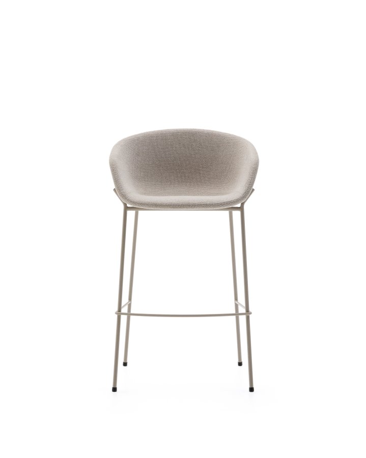 KAVE HOME Yvette krakk i beige chenille og stlben i beige utfrelse, 75 cm hy