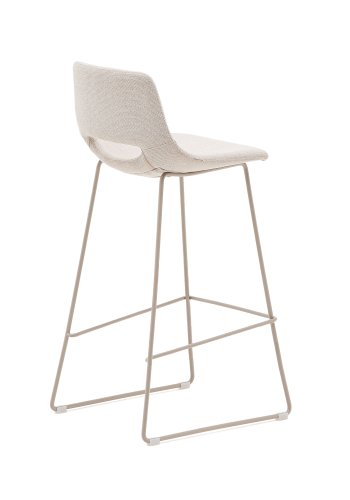KAVE HOME Zahara beige krakk med stl i beige utfrelse, hyde 76 cm