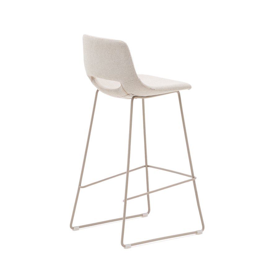 KAVE HOME Zahara beige krakk med stl i beige utfrelse, hyde 76 cm
