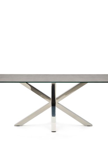 KAVE HOME Argo bord 200x100, Beiset stl Porselen Jernmose