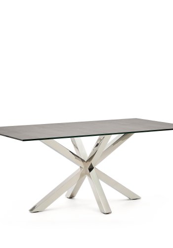 KAVE HOME Argo bord 180x100, beiset stl Porselen Jernmose