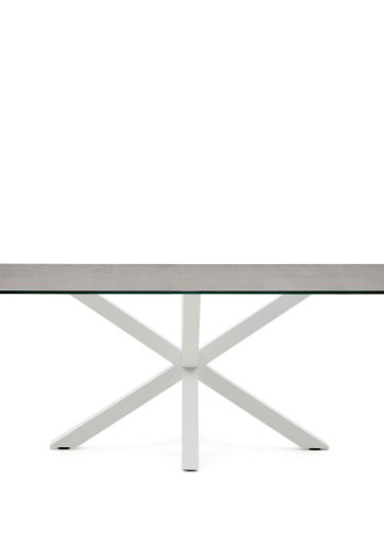 KAVE HOME Argo bord 200x100, porselen jernmose