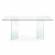 KAVE HOME Burano spisebord - klart glass (180x90)