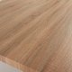 KAVE HOME Argo spisebord, rektangulrt - naturlig melamin og naturlig stl med treeffekt (200x100)