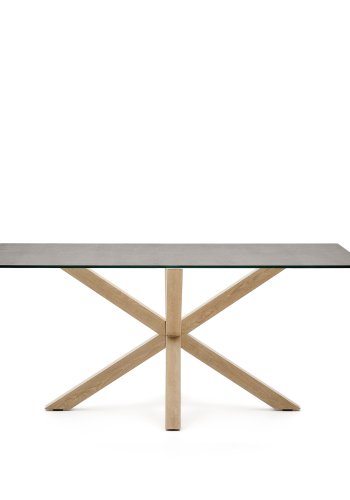 KAVE HOME Argo spisebord, rektangulrt - Hightech Iron Moss keramikk (160x90)