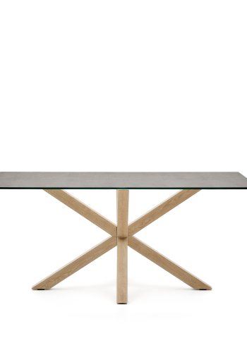 KAVE HOME Argo spisebord, rektangulrt - Hightech Iron Moss keramikk (160x90)