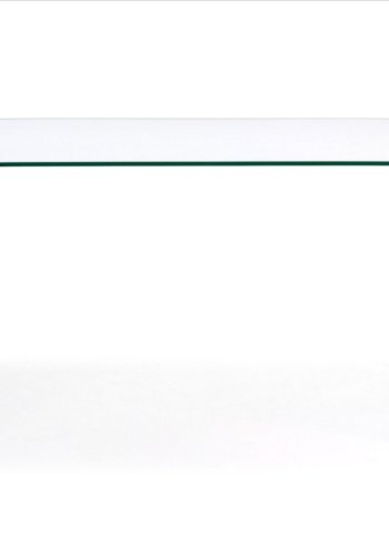 KAVE HOME Burano skrivebord, rektangulrt - klar glas (125x70)