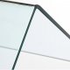 KAVE HOME Burano skrivebord, rektangulrt - klar glas (125x70)