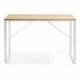 KAVE HOME Lisbet skrivebord - hvit/natur metall/MDF, rektangulr (120x60)