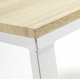 KAVE HOME Lisbet skrivebord - hvit/natur metall/MDF, rektangulr (120x60)