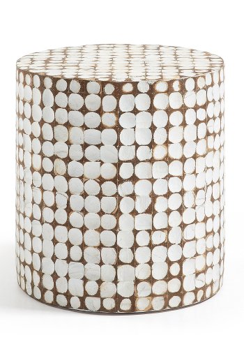 KAVE HOME Necoco sidebord i heltre mangotre og kokosnttskall  40 cm