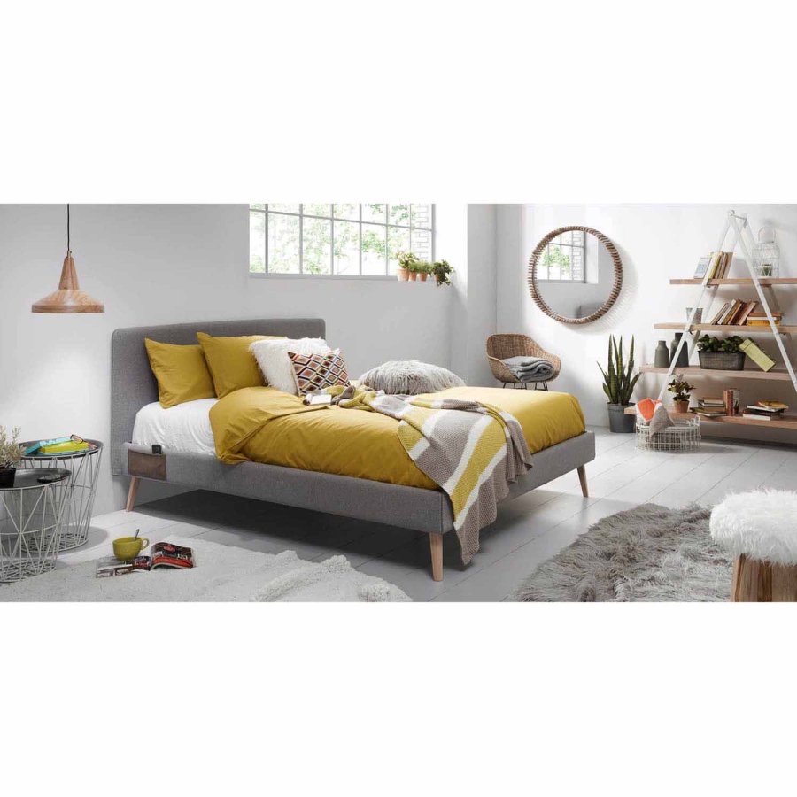 KAVE HOME Charley spisestol - natur/gr rotting/metall, med armlener 