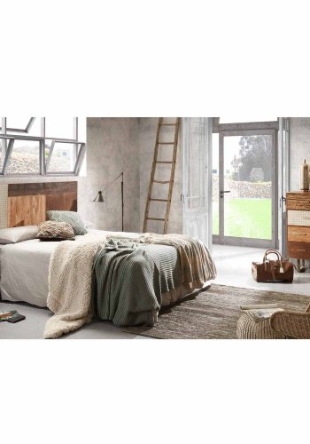 KAVE HOME Charley spisestol - natur/gr rotting/metall, med armlener 