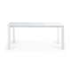KAVE HOME Axis spisebord, med butterfly bordplate - hvitt glass og hvitt stl (120(180)x80)