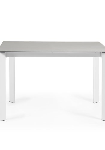  KAVE HOME Axis spisebord, m. butterflybordplade - gr porceln og hvid stl (120(180)