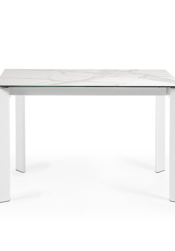 KAVE HOME Axis bord 120 (180) cm hvite ben