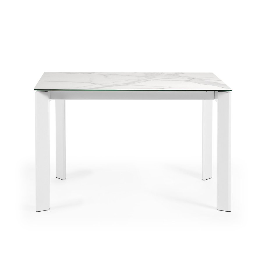 KAVE HOME Axis bord 120 (180) cm hvite ben