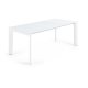 KAVE HOME Axis spisebord, med butterfly bordplate - hvitt glass og hvitt stl (140(200)x90)