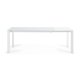 KAVE HOME Axis spisebord, med butterfly bordplate - hvitt glass og hvitt stl (160(220)x90)