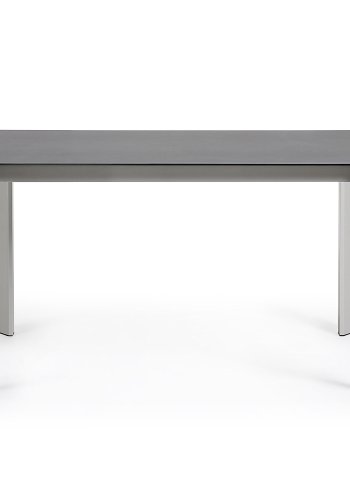 KAVE HOME Axis spisebord, med butterfly bordplate - grtt porselen og grtt stl (140(200)x90)