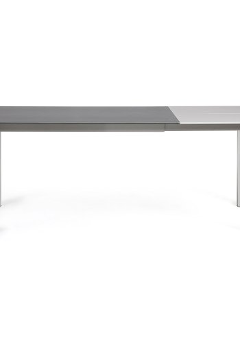 KAVE HOME Axis spisebord, med butterfly bordplate - grtt porselen og grtt stl (140(200)x90)