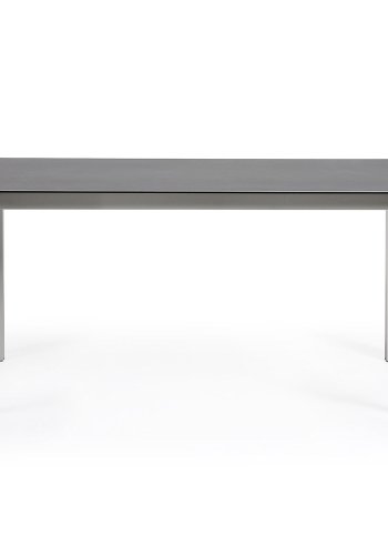 KAVE HOME Axis spisebord, med butterfly bordplate - grtt porselen og grtt stl (160(220)x90)