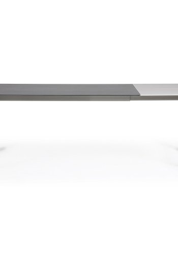 KAVE HOME Axis spisebord, med butterfly bordplate - grtt porselen og grtt stl (160(220)x90)