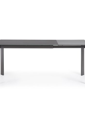 KAVE HOME Axis spisebord, med butterfly bordplate - grtt porselen og mrk grtt stl (120(180)x80)