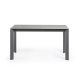 KAVE HOME Axis uttrekkbart porselensbord i Hydra Lead-finish med antrasitt stlben 140 (200) cm