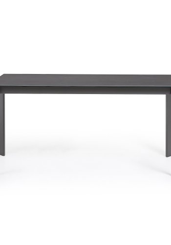 KAVE HOME Axis spisebord, med butterfly bordplate - grtt porselen og mrk grtt stl (160(220)x90)