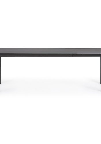 KAVE HOME Axis spisebord, med butterfly bordplate - grtt porselen og mrk grtt stl (160(220)x90)