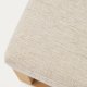 KAVE HOME Loya b�nk, rektangul�r - beige chenille og natur b�getr� (128x42)