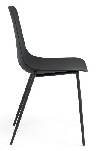 KAVE HOME Wassu spisestol - svart plast og metall