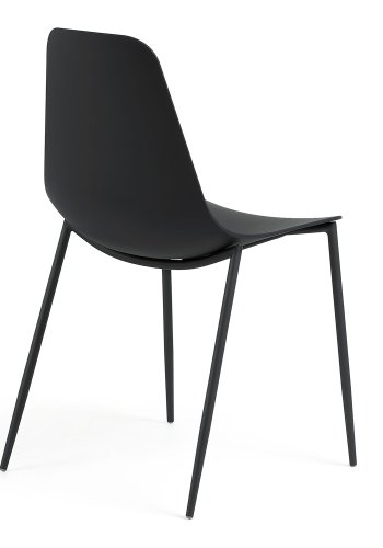 KAVE HOME Wassu spisestol - svart plast og metall