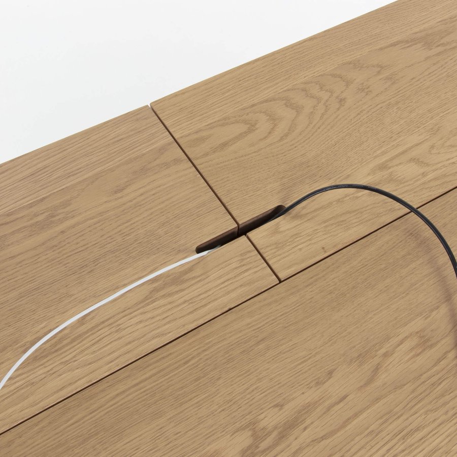 KAVE HOME Jakes skrivebord - naturlig ask finer/asketre, m. 2 skuffer