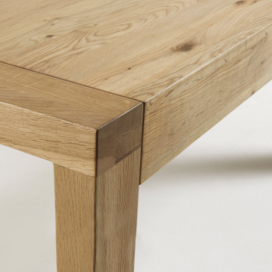 KAVE HOME Briva spisebord, med butterfly bordplate - naturlig eikefiner (200(280)x100)